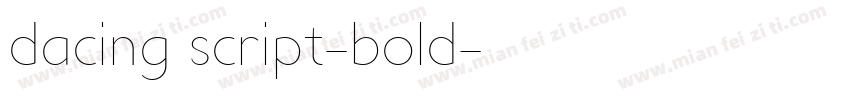 dacing script-bold字体转换